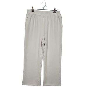 It Is Well LA Cropped Straight Leg Sweatpants Ivory